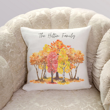 Personalized Autumn Grove Pillow Cover product image
