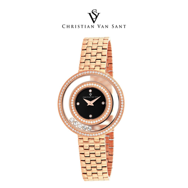 Christian Van Sant Women's Gracieuse Black Dial Watch product image