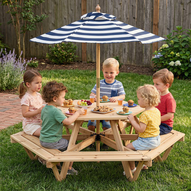 Kids' Hexagonal Picnic Table  product image