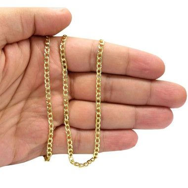 Solid 14K Gold 3mm Cuban Chain product image