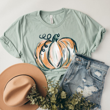 Colorful Pumpkin Graphic Tee product image