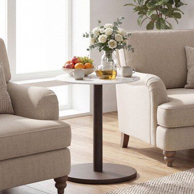 Round Marble Side Table (1- or 2-Pack) product image