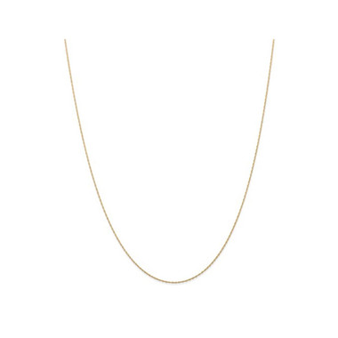 18" 14K Yellow Gold Cable Rope Chain (0.5mm) product image