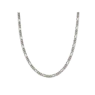 22" Sterling Silver Figaro Chain Necklace (4.50mm) product image