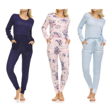  Women's Ultra-Soft Matching Top and Bottom Pajamas (2 Sets) product image