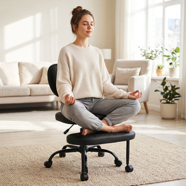 Ergonomic Cross Legged Office Chair product image