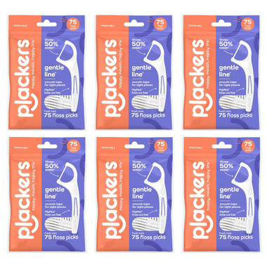 Plackers Gentle Line Floss Picks (6-Pack) product image