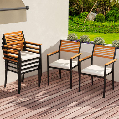 Stackable Patio Dining Chairs (Set of 6) product image