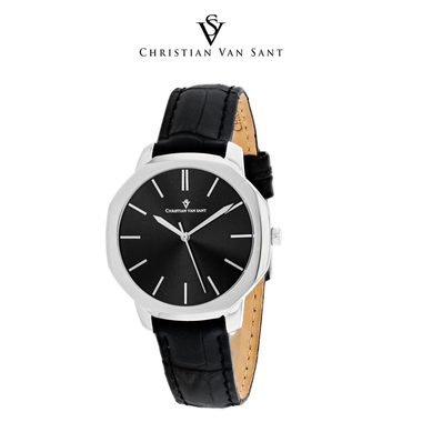 Christian Van Sant Women's Octave Slim Black Dial Watch product image