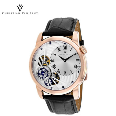 Christian Van Sant Men's Sprocket Auto-Quartz Silver Dial Watch product image