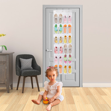 24-Pocket Over-the-Door Shoe Rack product image