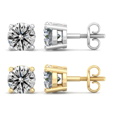 2 Carat Lab Created Diamond Earrings, VS Clarity In 14K Gold product image