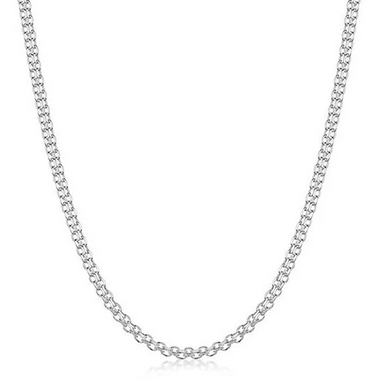 Rhodium Bismark Flat Necklace product image