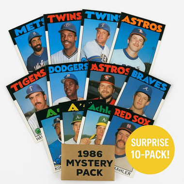 1986 Vintage Baseball Cards – Surprise 10 Pack (Original Topps Collection) product image