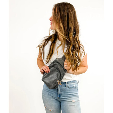Vegan Leather Crossbody Sling Bag with Credit Card Slots product image