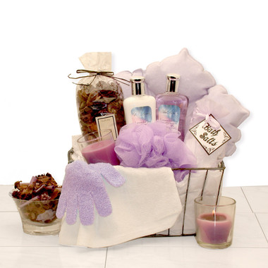 Relaxation Bath & Body Spa Caddy Gift Basket product image