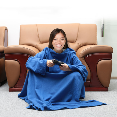 Wearable Fleece Blanket with Sleeves product image
