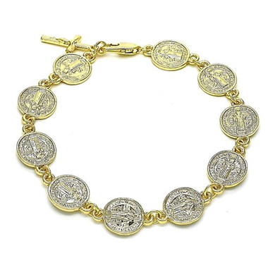 8-Inch Gold Religious Bracelet product image