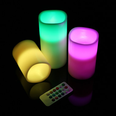 3-Piece Flameless Candles with Remote (1- or 2-Pack) product image