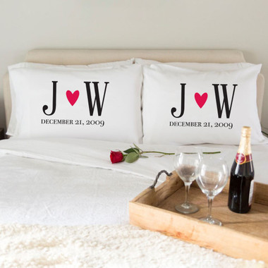 Personalized Romantic Pillowcases for Couples product image