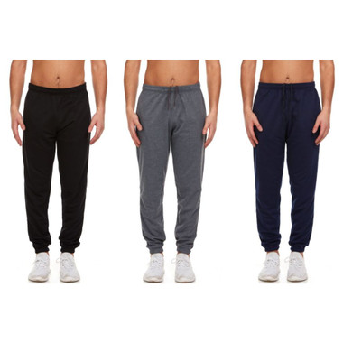 Men's French Terry Joggers with Pockets (3-Pack) product image
