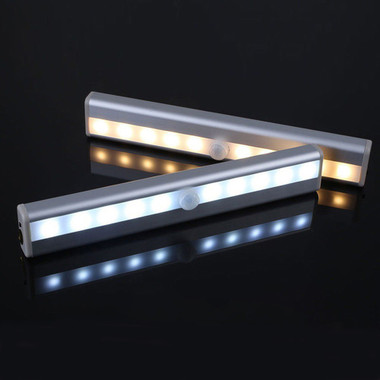 10-LED Motion Sensor Stick-on Light Bar (3- or 6-Pack) product image