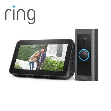 Ring® Video Doorbell Wired with Echo Show 5 Smart Display Bundle product image