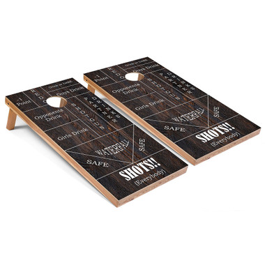 Alcohol-Themed Drinking Game Cornhole Board Set product image