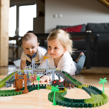 175-Piece Dinosaur Race Track Set product image