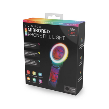 Brilliant Ideas® Vivid RGB LED Mirrored Phone Fill Light product image