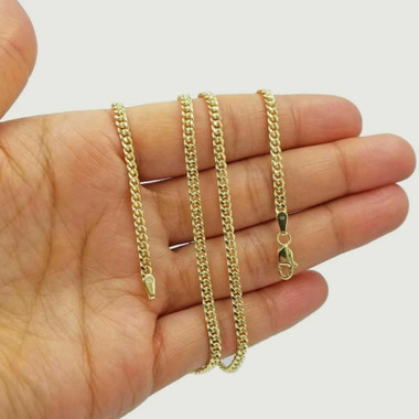 10K Yellow Gold 3.5mm Cuban Chain product image