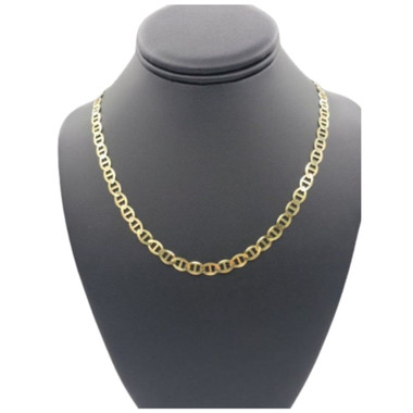 Solid 10K-Yellow-Gold 3mm Mariner Chain Necklace product image