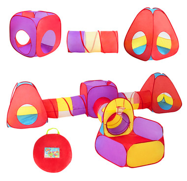 Kids' 7-Piece Ball Pit Tunnel Play Tent product image