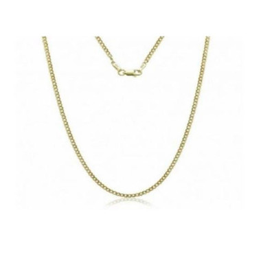 10K Solid Yellow Gold 2mm Cuban Chain product image