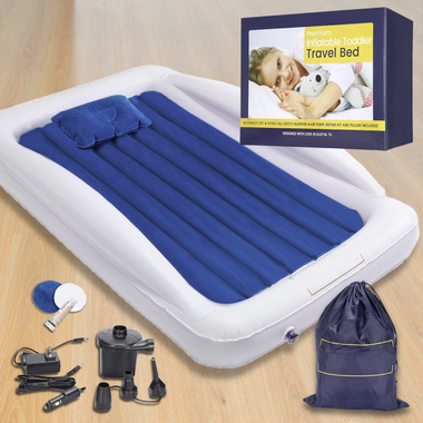 Toddlers' Premium Inflatable Travel Bed Air Mattress with Bumpers product image