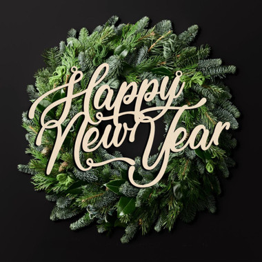 Wooden DIY 'Happy New Year' Sign product image