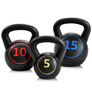 3-Piece Kettlebell Weight Set product image