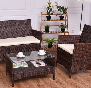 Rattan Wicker 4-Piece Outdoor Patio  Set product image