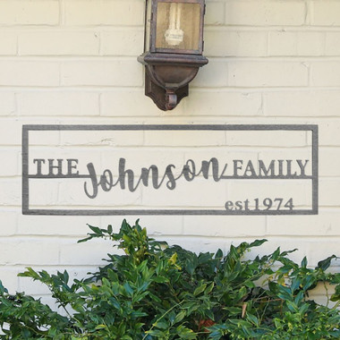 Personalized Established Family Last Name Plaque product image