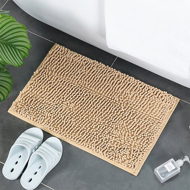 Slip-Resistant Shag Anna Chenille Absorbent Soft Bath Mat Bathroom Rug (2-Pack) product image