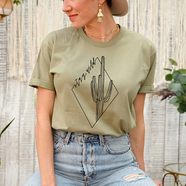 'Stay Wild' Cactus Graphic Tee product image