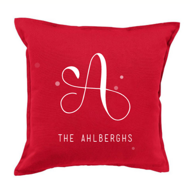 Personalized 20" x 20" Monogram Colorful Throw Pillow Covers product image