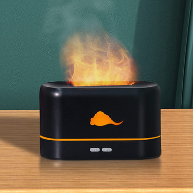 Aroma Beats Essential Oil Diffuser with Speaker and Simulated Flame product image