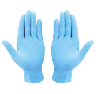 Powder Free Nitrile Rubber Disposable Examination Gloves (100-Pack) product image