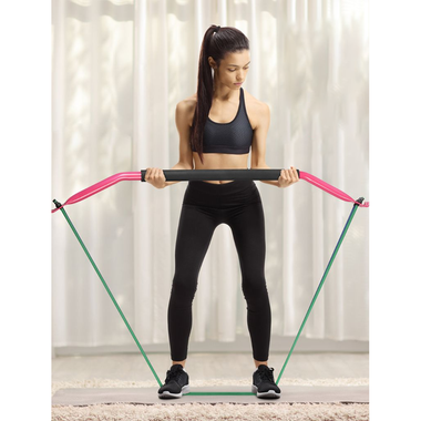 Bow-Style Portable Home Gym with 4 Resistance Bands product image