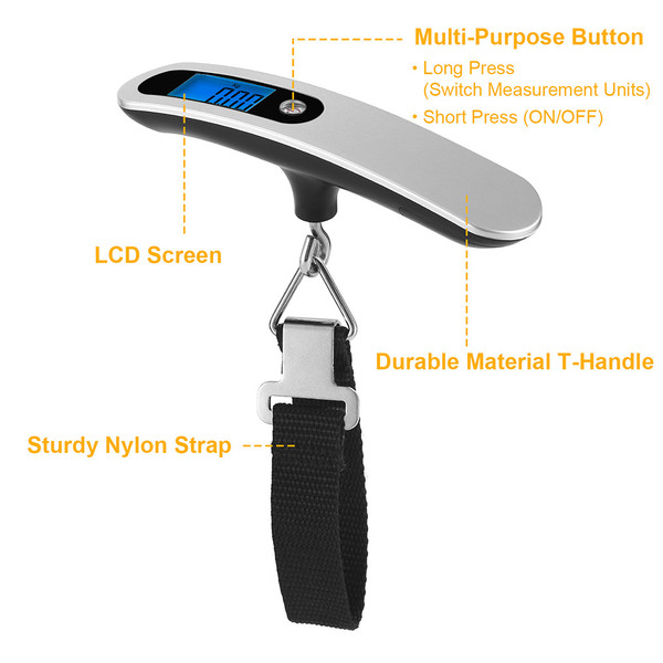 Travel Product Portable Digital Luggage Scale, Electronic Luggage