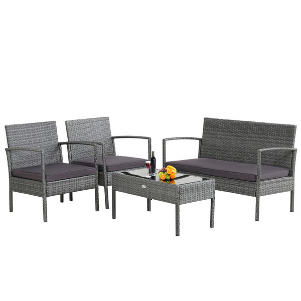 4-Piece Outdoor Rattan Furniture Set product image