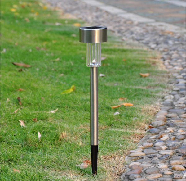 Outdoor LED Solar Powered Path Light, Stainless Steel (24-Pack) product image