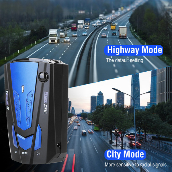 360° Radar Detector with LED Display and Voice Alert product image