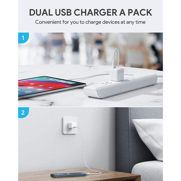 WEMISS® 20W Mini Fast USB Type-C Wall Charger with PD 3.0 (2-Pack) product image